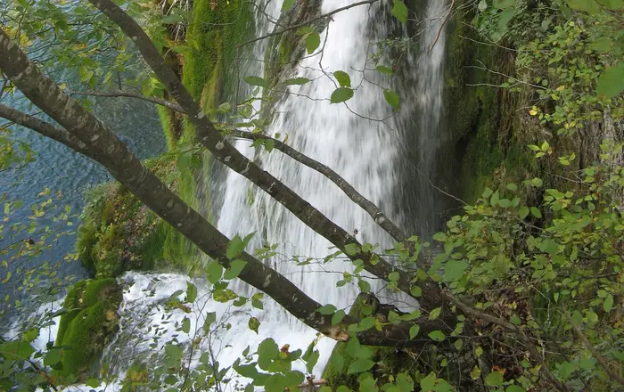 Waterfall in plitvice lakes national park, croatia